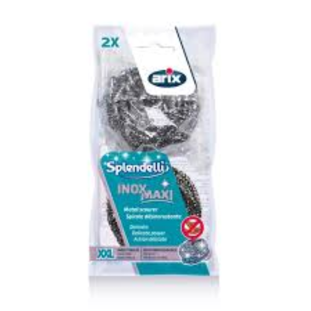 ARIX NO 551 INOX MAXI STEEL SCRUBBERS 20X2
